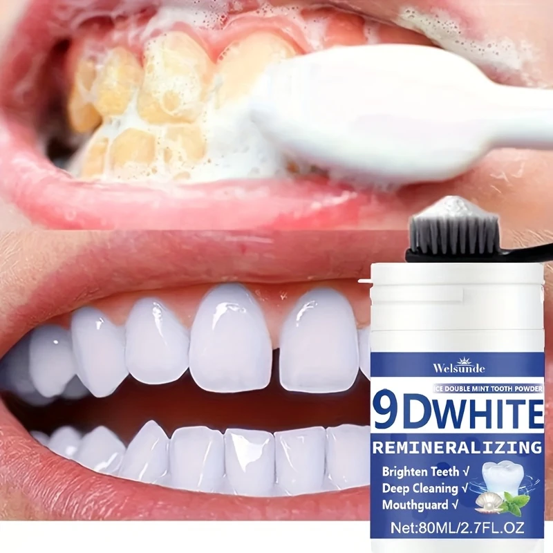 Teeth Whitening China - Pó Dental Remineralizante 9D com Hidroxiapatita,