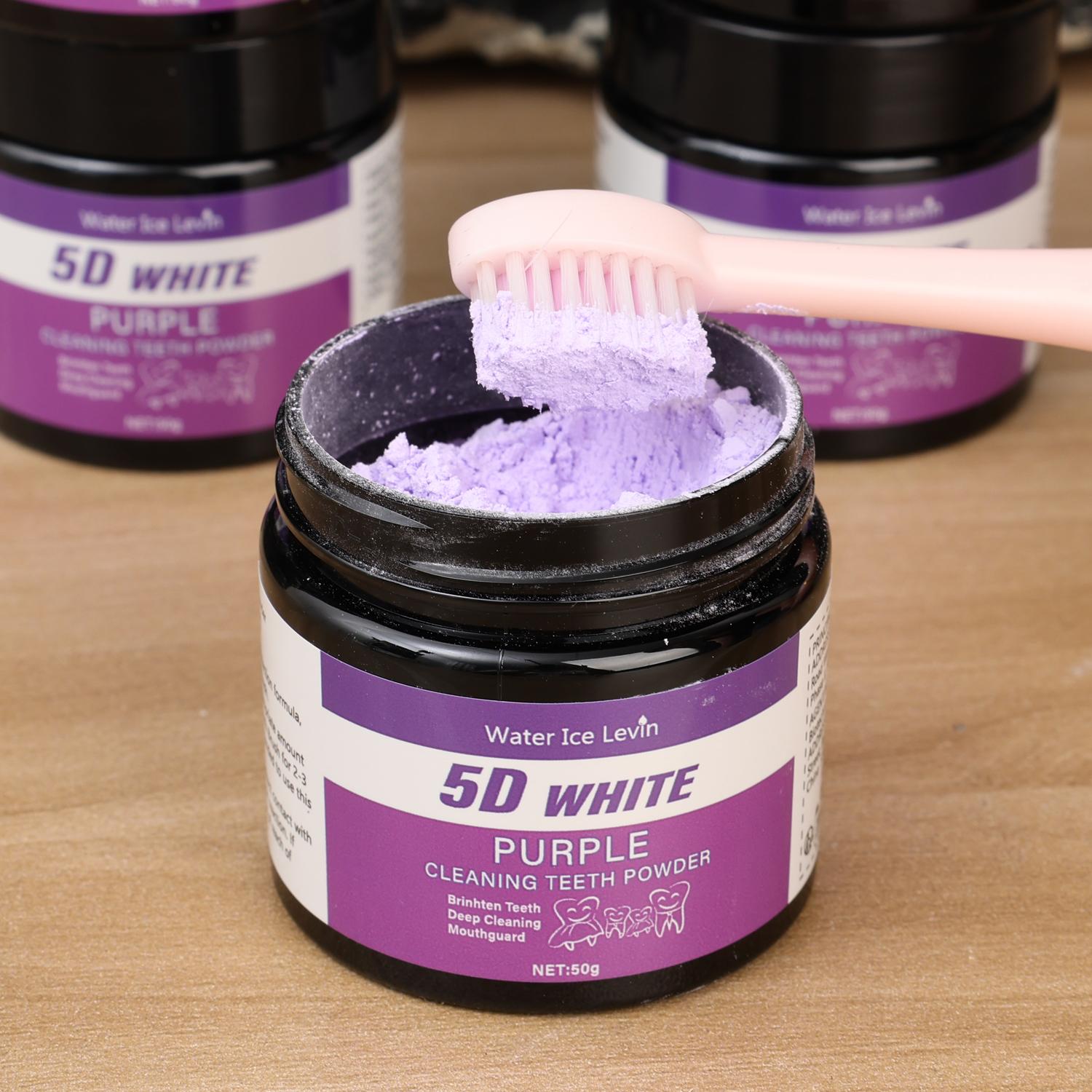 Pó Clareador de Dentes Roxo 50 - Teeth Whitening Oil Pulling avaliação e preço