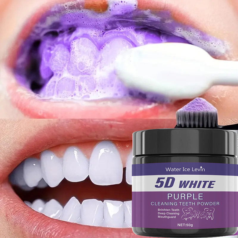 Pó de dentes brancos 5D. Fórmu - Teeth Whitening Oil Pulling avaliação e preço