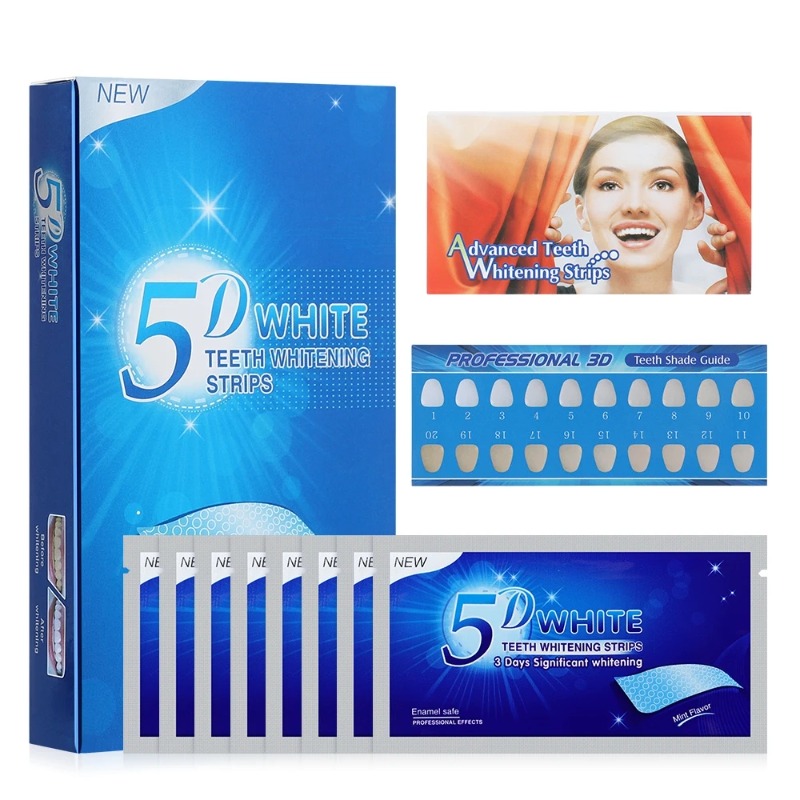 5D Dentes Whitening Tiras, Too - Teeth Whitening Gel Refills avaliação e preço