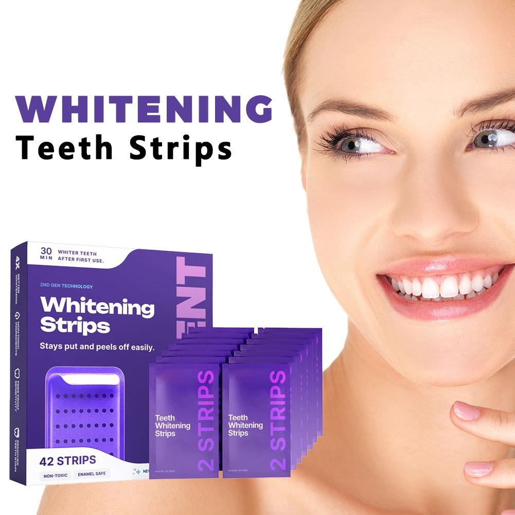 Pacote com 42 Tiras Roxas para - Teeth Whitening Gel Refills avaliação e preço