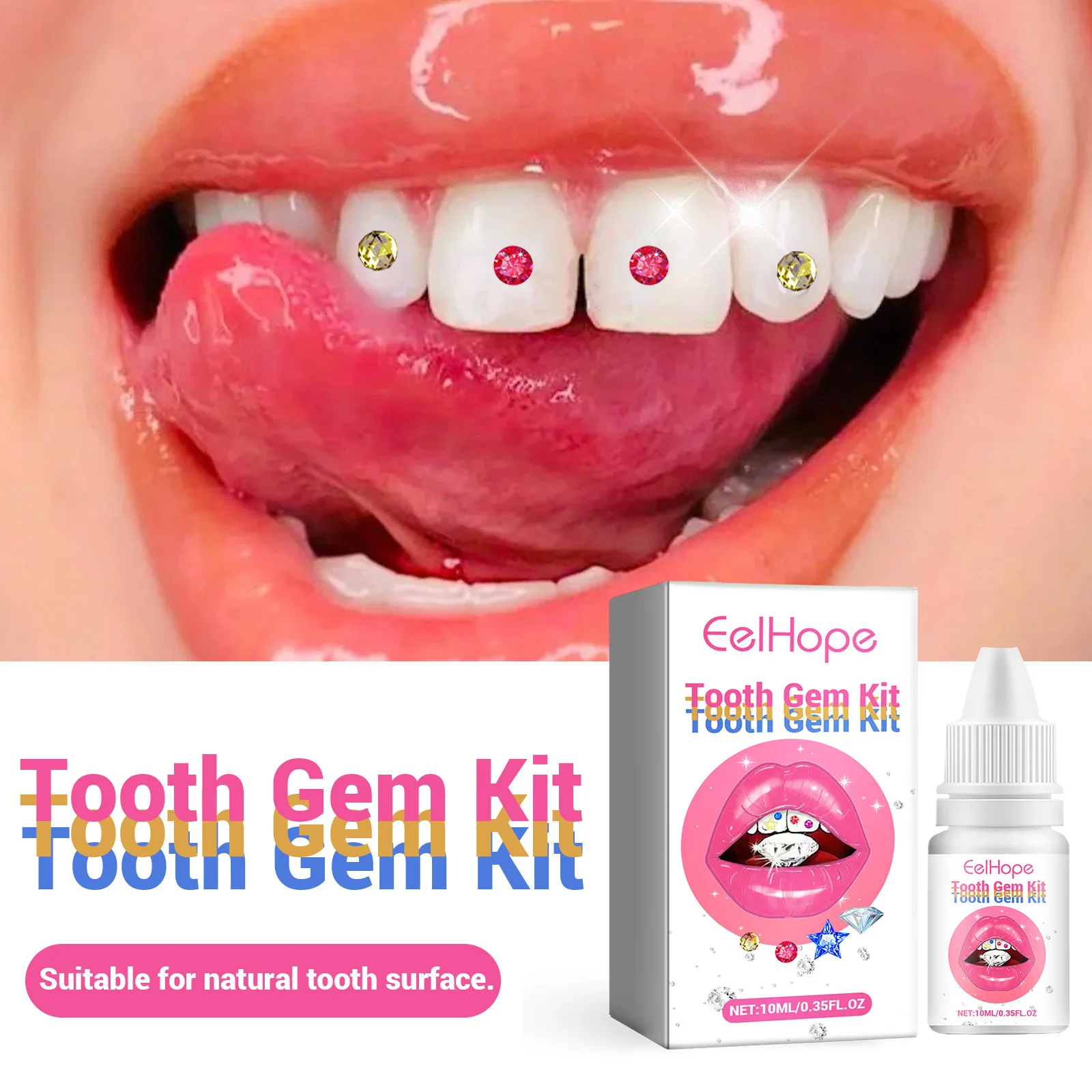 Kit de Joias Dentárias DIY: De - Teeth Whitening Light Kit avaliação e preço
