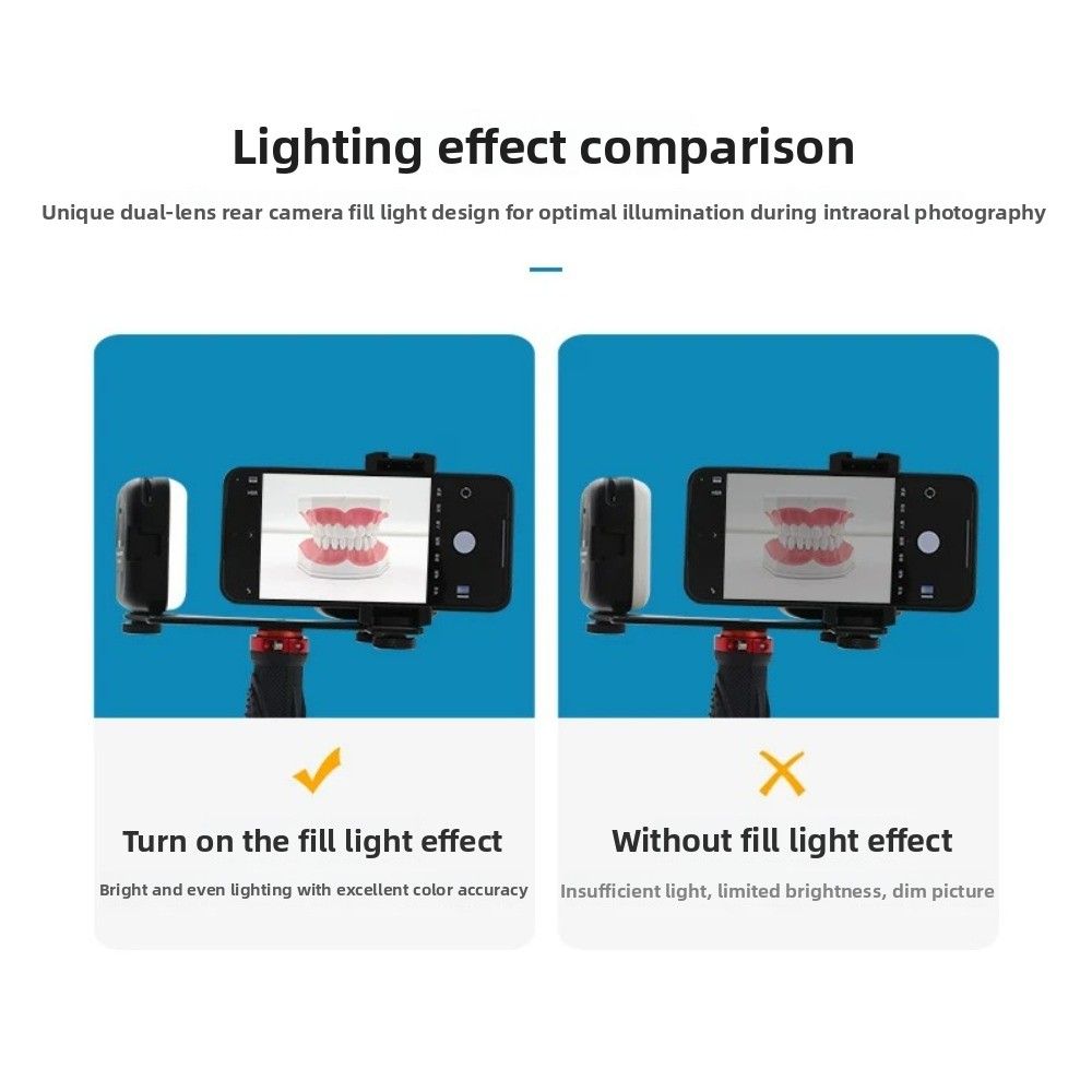 Luz de fotografia dentária, fl - Teeth Whitening Light Kit avaliação e preço