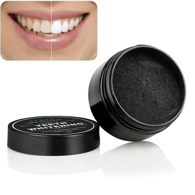Pó de carvão para dentes de qu - Teeth Whitening Charcoal Powder avaliação e preço