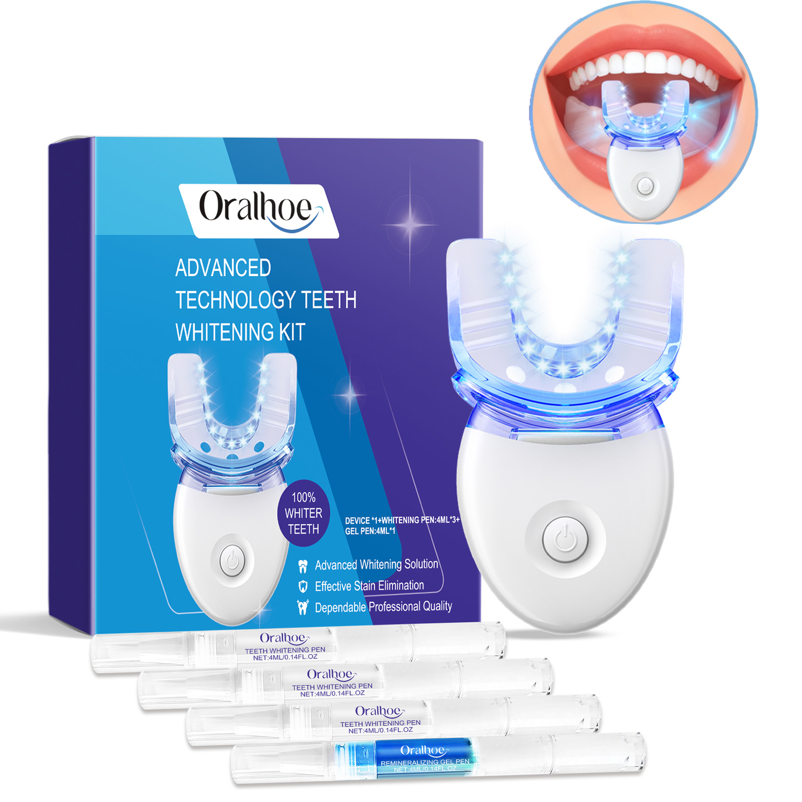 Kit profissional de luz led pa - Teeth Whitening Uv avaliação e preço