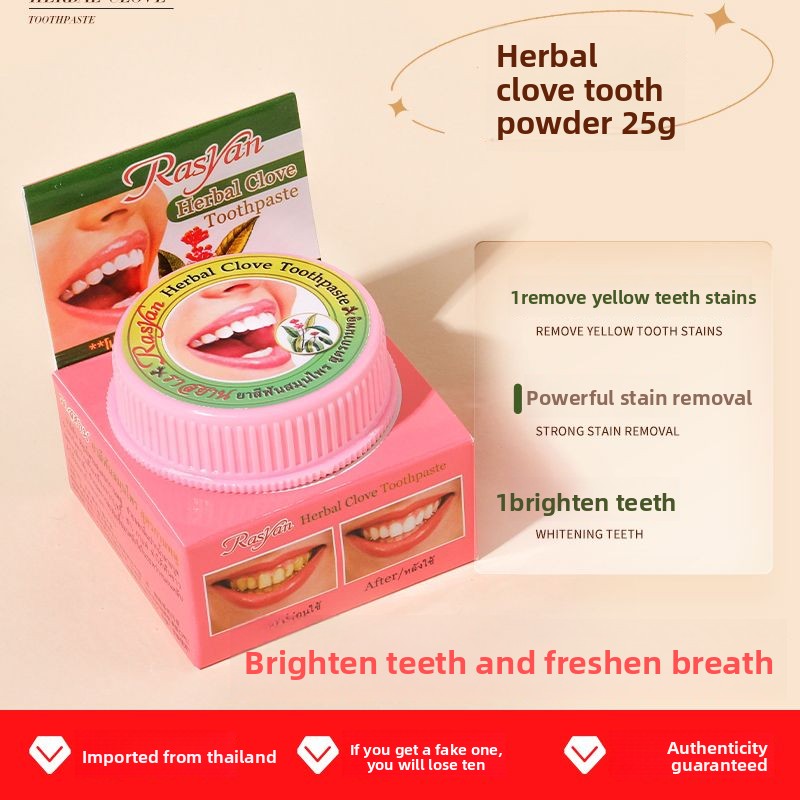 Pó Dental Tailandês de Cravo e - Teeth Whitening China avaliação e preço